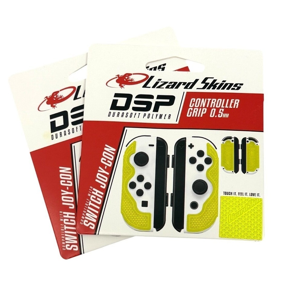 2 Pack Lizard Skins Switch Joy-Con DSP Controller Grip 0.5mm Neon